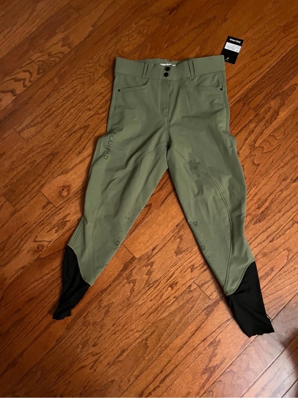 Equipad horse riding breeches size 12 olive green